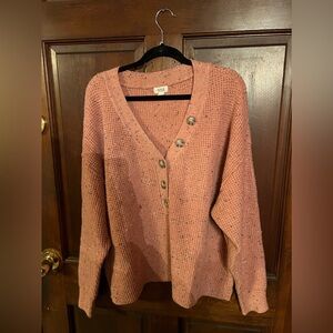 A.N.A. Muted coral cotton sweater XL